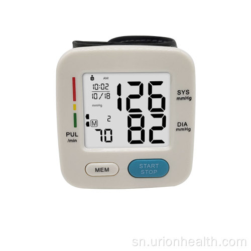 Mini BP Zvishandiso Wrist Dhijitari Ropa Pressure Monitor